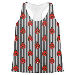 Ladybugs & Stripes Womens Racerback Tank Top (Personalized)