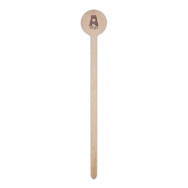 Ladybugs & Stripes Wooden 6" Stir Stick - Round - Single Stick