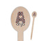 Ladybugs & Stripes Wooden Food Pick - Oval - Closeup