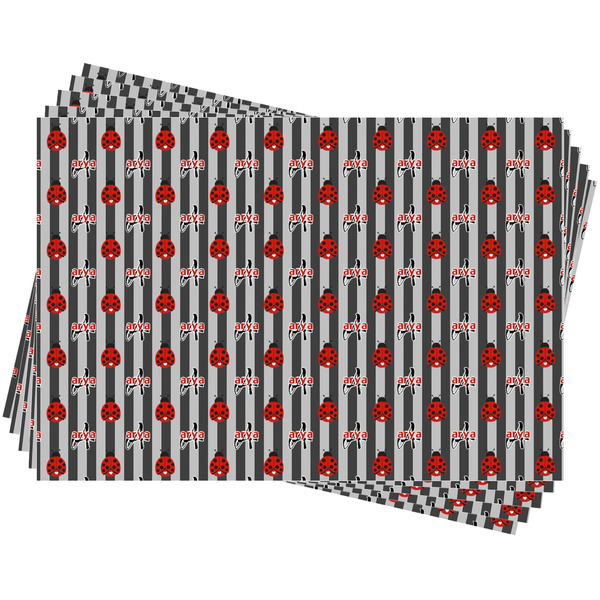 Ladybugs & Stripes Wrapping Paper - 5 Sheets Approval