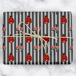Ladybugs & Stripes Wrapping Paper (Personalized)