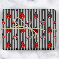 Ladybugs & Stripes Wrapping Paper (Personalized)