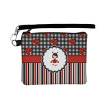 Ladybugs & Stripes Wristlet ID Case w/ Name or Text