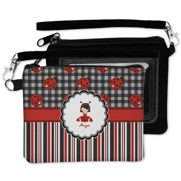 Ladybugs & Stripes Wristlet ID Cases - MAIN