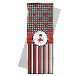 Ladybugs & Stripes Yoga Mat Towel (Personalized)