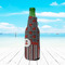 Ladybugs & Stripes Zipper Bottle Cooler - LIFESTYLE