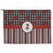Ladybugs & Stripes Zipper Pouch - Large - 12.5"x8.5" (Personalized)