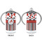 Red & Black Dots & Stripes 12 oz Stainless Steel Sippy Cups - APPROVAL