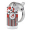 Red & Black Dots & Stripes 12 oz Stainless Steel Sippy Cups - Top Off