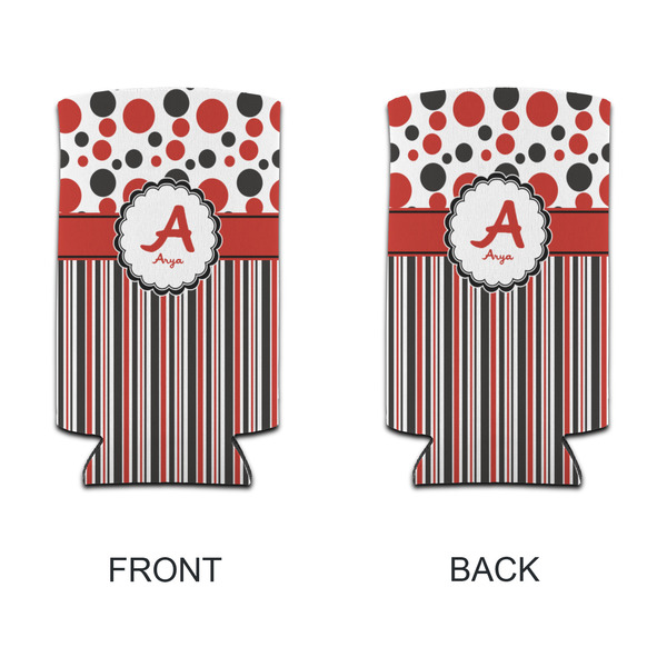 Red & Black Dots & Stripes 12oz Tall Can Sleeve - APPROVAL