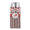 Red & Black Dots & Stripes 12oz Tall Can Sleeve - FRONT (on can)