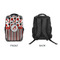 Red & Black Dots & Stripes 15" Backpack - APPROVAL