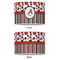 Red & Black Dots & Stripes 16" Drum Lampshade - APPROVAL (Poly Film)