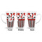 Red & Black Dots & Stripes 16 Oz Latte Mug - Approval