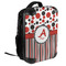 Red & Black Dots & Stripes 18" Hard Shell Backpacks - ANGLED VIEW