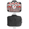 Red & Black Dots & Stripes 18" Laptop Briefcase - APPROVAL