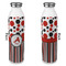 Red & Black Dots & Stripes 20oz Water Bottles - Full Print - Approval