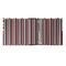 Red & Black Dots & Stripes 3 Ring Binders - Full Wrap - 2" - OPEN INSIDE