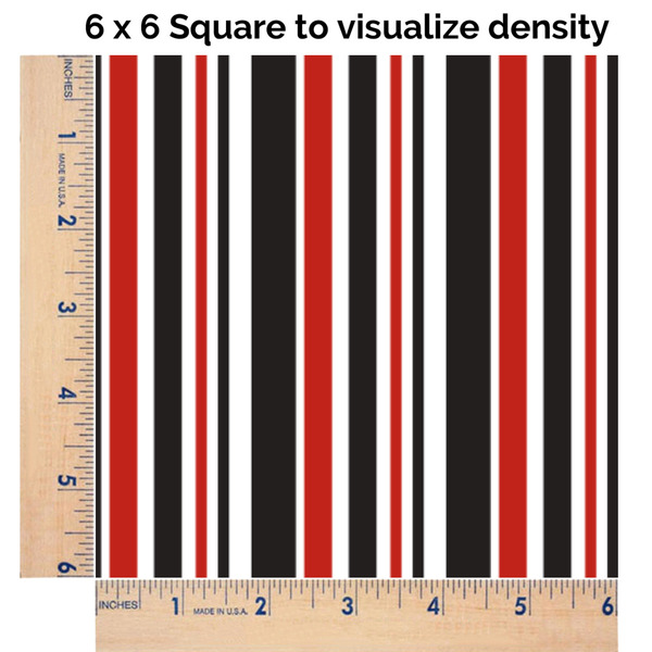 Red & Black Dots & Stripes 6x6 Swatch of Fabric