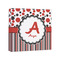 Red & Black Dots & Stripes Canvas Print - 8x8 (Personalized)