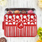 Red & Black Dots & Stripes Aluminum Baking Pan - Red Lid - LIFESTYLE