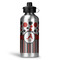 Red & Black Dots & Stripes Aluminum Water Bottle