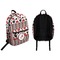 Red & Black Dots & Stripes Backpack front and back - Apvl