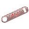 Red & Black Dots & Stripes Bar Bottle Opener w/ Name and Initial