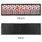 Red & Black Dots & Stripes Bar Mat - Large - APPROVAL