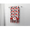 Red & Black Dots & Stripes Bath Towel - LIFESTYLE