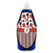 Red & Black Dots & Stripes Bottle Apron - Soap - FRONT