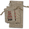 Red & Black Dots & Stripes Burlap Gift Bags - (PARENT MAIN) All Three