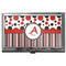 Red & Black Dots & Stripes Business Card Case