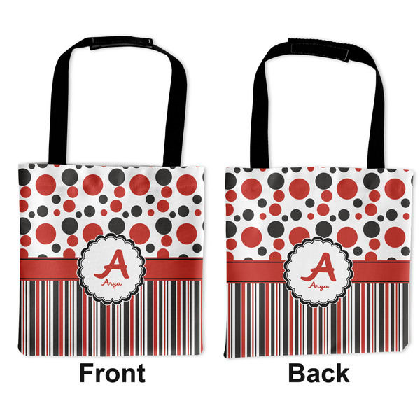 Red & Black Dots & Stripes Car Bag - Apvl