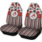Red & Black Dots & Stripes Car Seat Covers
