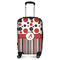 Red & Black Dots & Stripes Suitcase - 20" Carry On (Personalized)