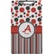 Red & Black Dots & Stripes Clipboard (Legal Size) (Personalized)
