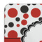 Red & Black Dots & Stripes Coaster Set - DETAIL