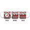 Red & Black Dots & Stripes Coffee Mug - 20 oz - White APPROVAL