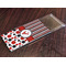 Red & Black Dots & Stripes Colored Pencils - In Package