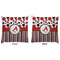 Red & Black Dots & Stripes Decorative Pillow Case - Approval