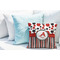 Red & Black Dots & Stripes Decorative Pillow Case - LIFESTYLE 2