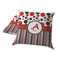 Red & Black Dots & Stripes Decorative Pillow Case - TWO