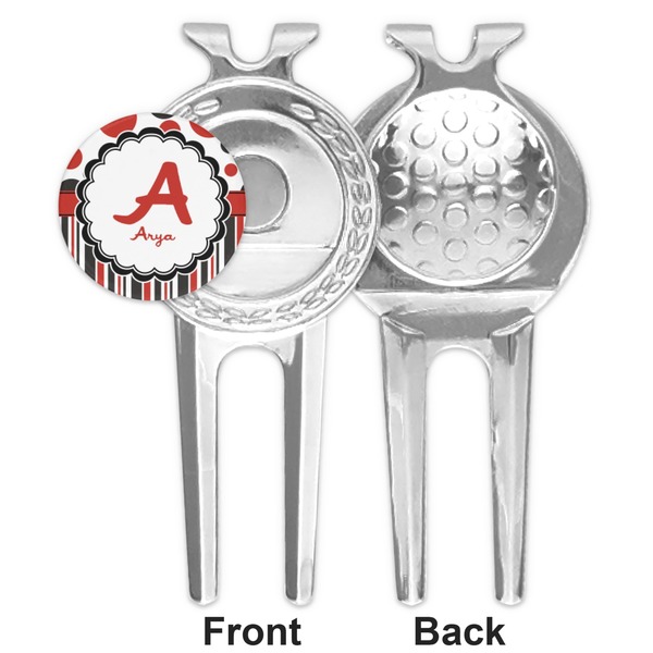 Red & Black Dots & Stripes Divot Tool - Second