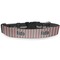 Red & Black Dots & Stripes Dog Collar Round - Main