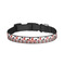 Red & Black Dots & Stripes Dog Collar - Small - Front