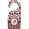 Red & Black Dots & Stripes Door Hanger (Personalized)