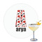 Red & Black Dots & Stripes Drink Topper - Large - Single with Drink