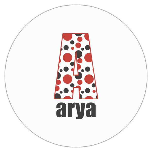 Red & Black Dots & Stripes Drink Topper - XSmall - Single