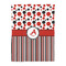 Red & Black Dots & Stripes Duvet Cover - Twin - Front